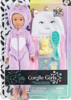 COROLLE GIRLS -POUPEE MANNEQUIN - COFFRET LUNA PYJAMA PARTY - 28CM