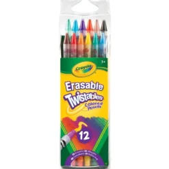 12 CRAYONS DE COULEURS TWISTABLES ET GOMMABLE - CRAYOLA