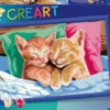 CREART KIDS31X21CMCHATONS ENDORMIS