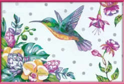CREART KIDS31X21CMCOLIBRI ET FLEURS EXOTIQUES