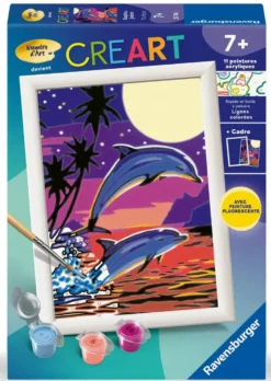 CREART KIDS13X18CMDAUPHINS JOUEURS