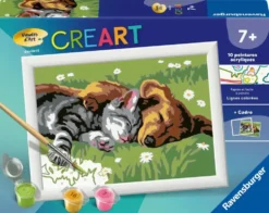 CREART KIDS - 13X18CM - DUO CHAT ET CHIEN