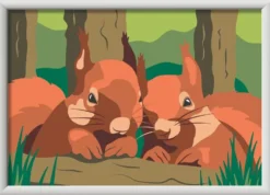 CREART KIDS - 13X18CM - ECUREUILS EN FORET
