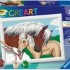 CREART KIDS13X18CMJUMENT ET SON POULAIN