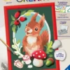 CREART KIDS - 18X24CM - PLATRE : ECUREUIL ET CHAMPIGNONS