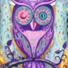 CREART - PEINTURE PAR NUMERO - 24 X 30 CM - HIBOU