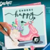 CREART - PEINTURE PAR NUMERO - 20 X 20 CM - CHOOSE HAPPY