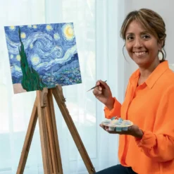 CREART - PEINTURE PAR NUMERO - 30 X 40 CM - VAN GOGH LA NUIT ETOILEE