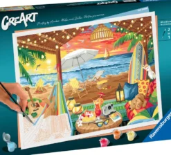 CREART - PEINTURE PAR NUMERO - 30 X 40 CM - COZY CABANA