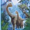 CRYSTAL ART TABLEAU BRODERIE DIAMANT 30X30CM DINOSAURES
