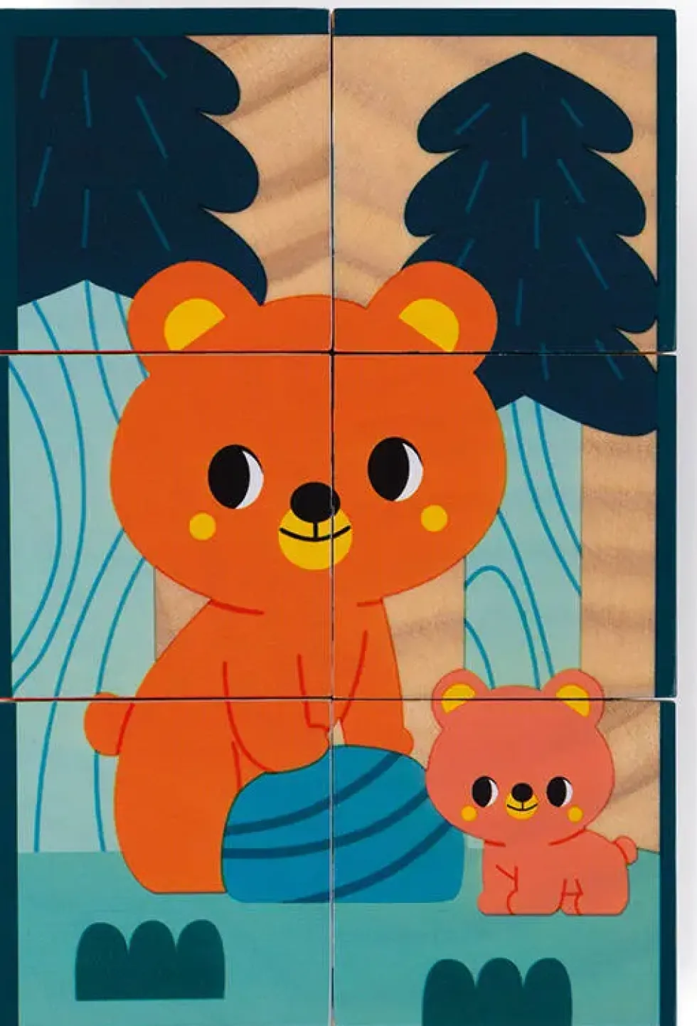 CUBES EN BOIS ANIMAUX