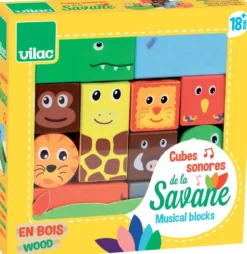 CUBES SONORES DE LA SAVANE EN BOIS