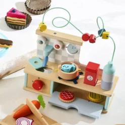 CUISINE D'EVEIL MULTI-ACTIVITES EN BOIS