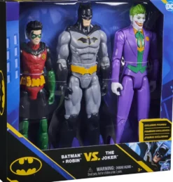 DC COMICS BATMAN - FIGURINES PACK BATMAN ROBIN LE JOKER 30 CM