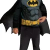 DC COMICS - DEGUISEMENT - BATMAN -TOP ET MASQUE NOIR ET JAUNE TAILLE 5-8 ANS