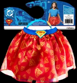 DC COMICS - DEGUISEMENT JUPE TUTU + SERRE-TETE SUPERGIRL - TAILLE UNIQUE 5-8 ANS