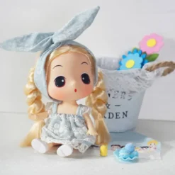 DDUNG - POUPEE ROBE BLEUE 18 CM