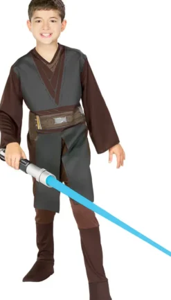 DEGUISEMENT ANNAKIN SKYWALKER + SABRE LASER LUMINEUX TAILLE S 3-4 ANS