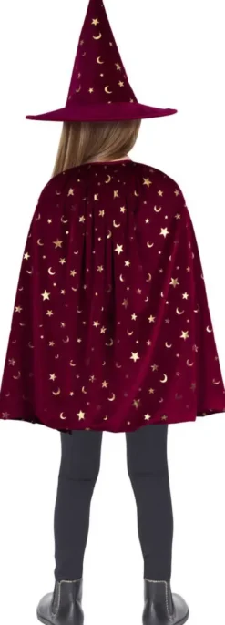 DEGUISEMENT CAPE ET CHAPEAU DE MAGICIEN TAILLE 4 - 7 ANS