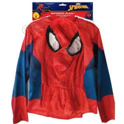 DEGUISEMENT CLASSIQUE SPIDERMAN TOP ET CAGOULE TAILLE 4-6 ANS