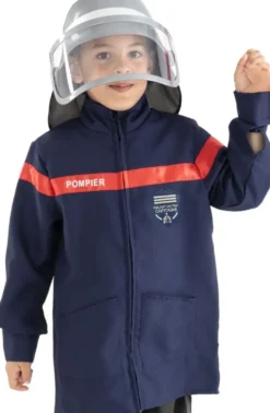 DEGUISEMENT ET ACCESSOIRES POMPIER FRANCAIS - TAILLE 5-8 ANS