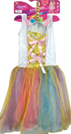 DEGUISEMENT LICORNE LUMINEUSE - L 8-10 ANS