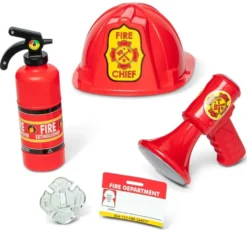 DEGUISEMENT POMPIER+ ACCESSOIRES TAILLE 3-6 ANS