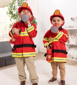 DEGUISEMENT POMPIER+ ACCESSOIRES TAILLE 3-6 ANS