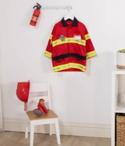 DEGUISEMENT POMPIER+ ACCESSOIRES TAILLE 3-6 ANS
