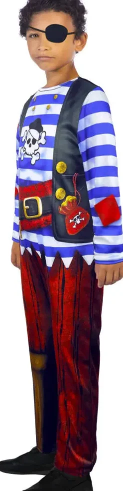 DEGUISEMENT REVERSIBLE SUPER-HEROS - PIRATE TAILLE 3-4 ANS