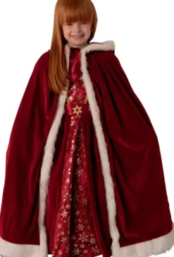 DEGUISEMENT ROBE EN VELOURS ROUGE TAILLE3-4 ANS