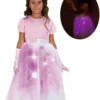 DEGUISEMENT ROBE PRINCESSE LUMINEUSE SEQUINS - TAILLE 3-4 ANS
