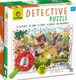 DETECTIVE PUZZLE - LA FERME - 108 PIECES