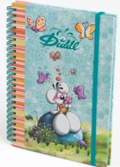DIDDL -CAHIER A SPIRALE A5 ELASTIQUE A PAILLETTES