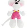 DIDDL - PELUCHE EN SALOPETTE ROSE 20CM