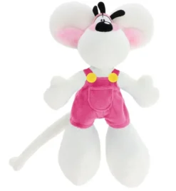 DIDDL - PELUCHE EN SALOPETTE ROSE 20CM