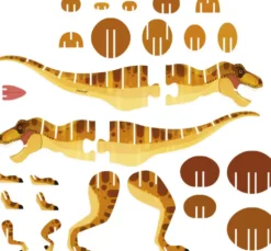 DINO - PUZZLE EN VOLUME : LE T-REX 27 PIECES