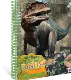 DINOSART - CARNET DE CARTES A GRATTER