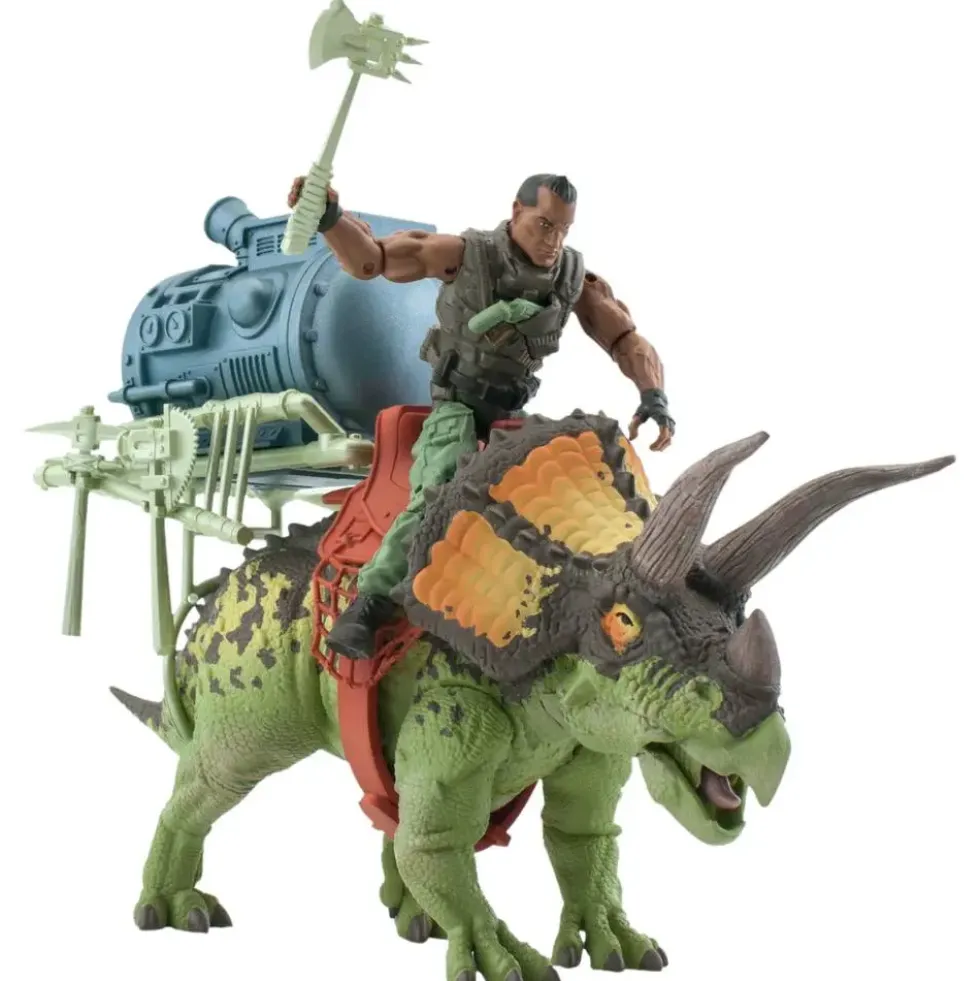 DINOSAURE TRICERATOPS INVINCIBLE + FIGURINE - JURASSIC CLASH