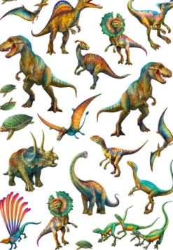 DINOS SAUVAGES -DINOSAURES 150 PIECES
