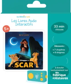 DISNEY LE ROI LION - LIVRE AUDIO -DEFI VILAIN : ECHAPPE A SCAR !