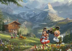 DISNEY, MICKEY ET MINNIE DANS LES ALPES, 1000 PCS