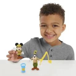 DISNEY MICKEY - 2 FIGURINES ARTICULEES 7.5 CM AVEC ACCESSOIRES -