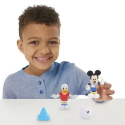 DISNEY MICKEY - 2 FIGURINES ARTICULEES 7.5 CM AVEC ACCESSOIRES -