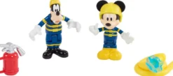 DISNEY MICKEY - 2 FIGURINES ARTICULEES 7.5 CM AVEC ACCESSOIRES -