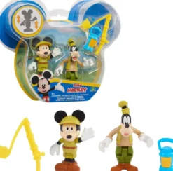 DISNEY MICKEY - 2 FIGURINES ARTICULEES 7.5 CM AVEC ACCESSOIRES -