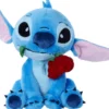 DISNEY - PELUCHE STITCH AVEC ROSE 25 CM