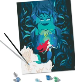 DISNEY PRINCESS - CREART 30X40CM ARIEL ET URSULA