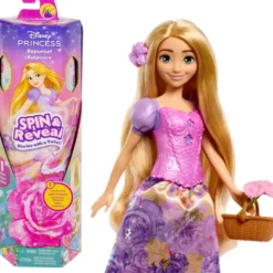 DISNEY PRINCESSE - POUPEE SPIN AND REVEAL ROYAL RAIPONCE