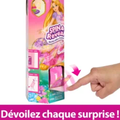 DISNEY PRINCESSE - POUPEE SPIN AND REVEAL ROYAL RAIPONCE